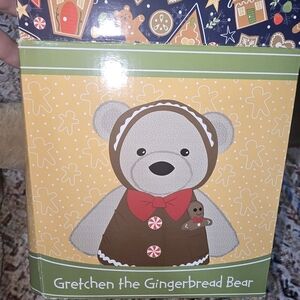 Scentsy Gretchen the Gingerbread Bear Buddy - Brown and White